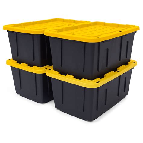 yellow plastic container